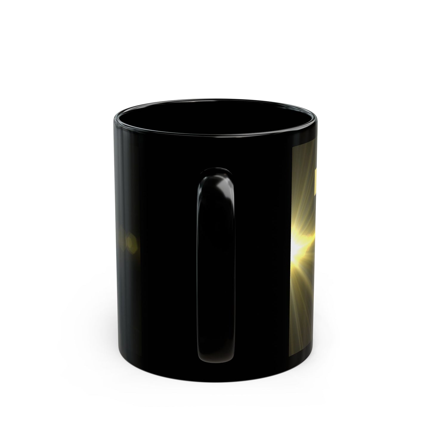 Living in God Energy – Black Mug 11 oz/15oz