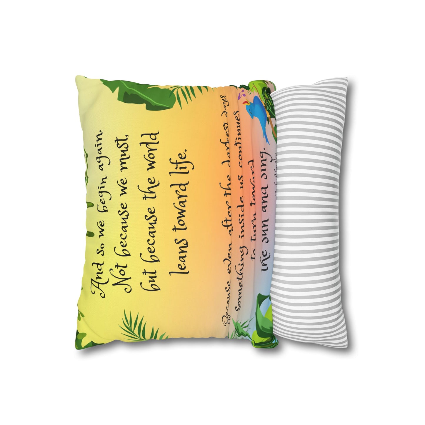 "And So We Begin Again" Grief Support Pillow