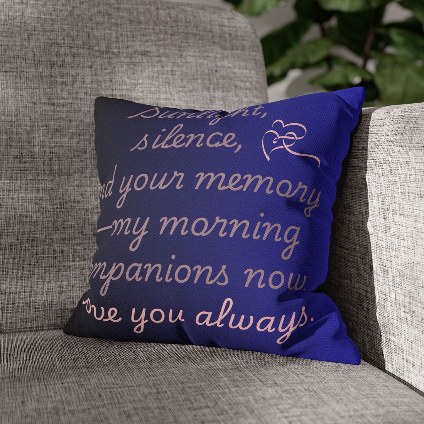 “Morning Companions” Memorial Pillow
