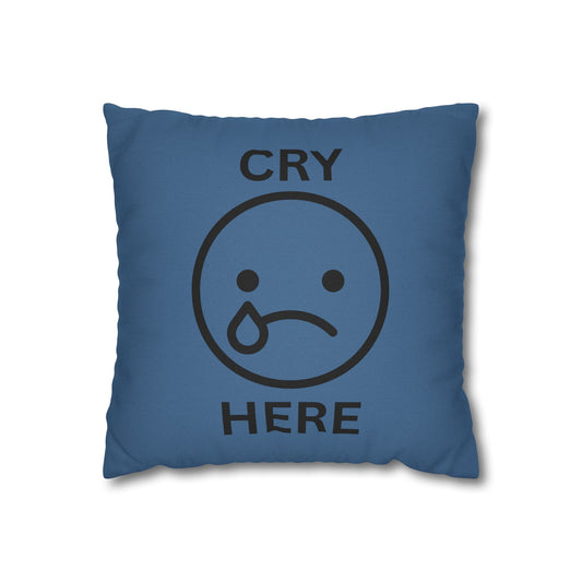 Cry Here / Punch Here Pillow – A Soft Place to Land (or Hit)