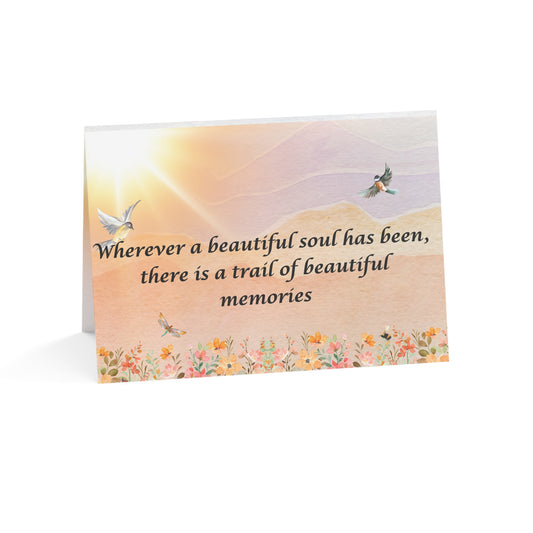 Trail of Beautiful Memories – Sympathy Card