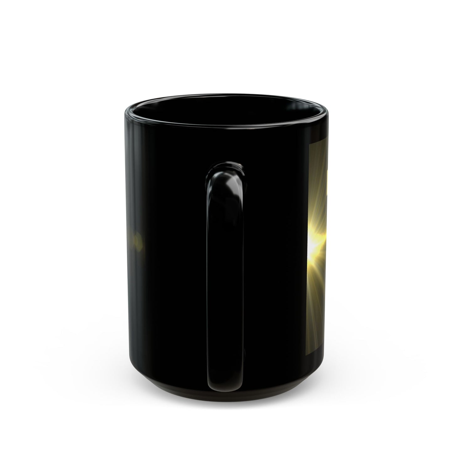 Living in God Energy – Black Mug 11 oz/15oz