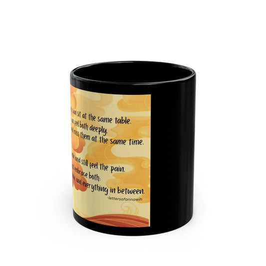 Inspirational Black Mug - Coffee Cup, Motivational Gift, Home Office Decor, Friendship Mug, Unique Gift Idea