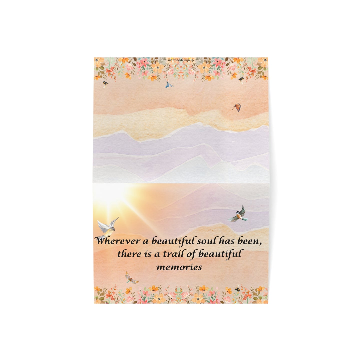 Trail of Beautiful Memories – Sympathy Card