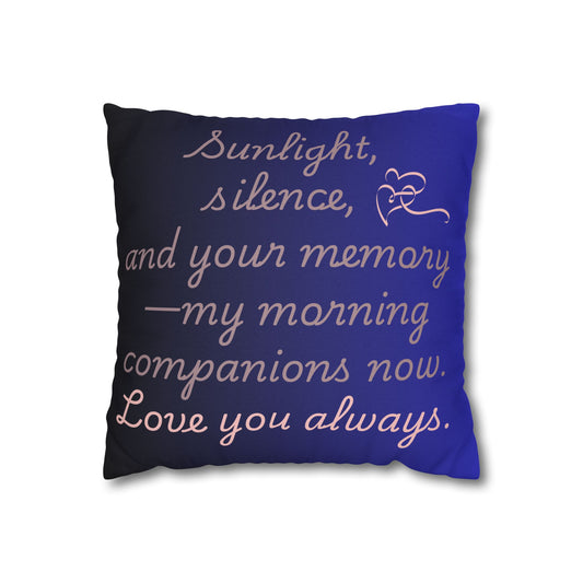 “Morning Companions” Memorial Pillow