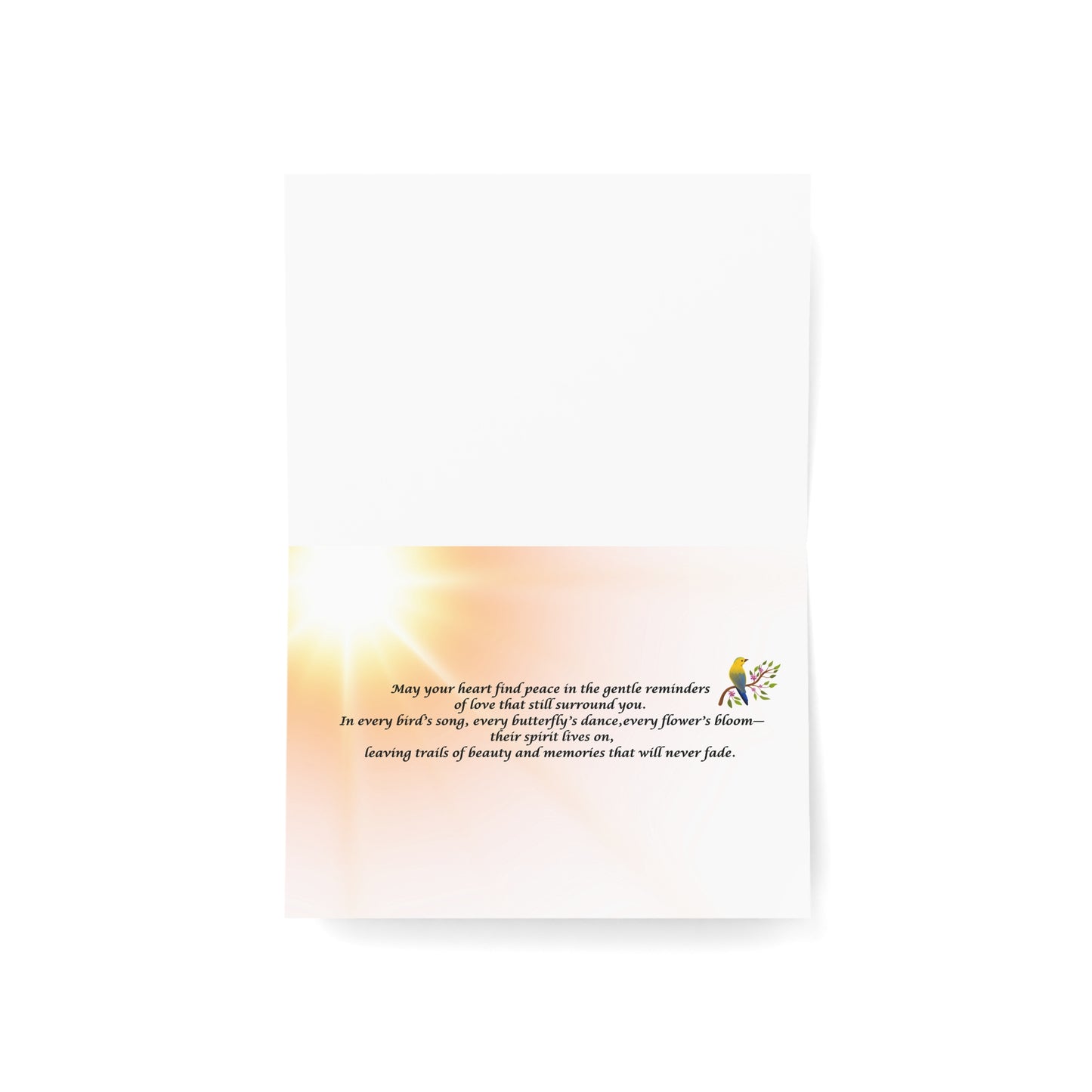 Trail of Beautiful Memories – Sympathy Card